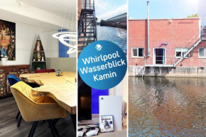 Exklusives Hafen-Appartement mit Whirlpool, mit Wasserblick, City-Nah & eigenem Parkplatz